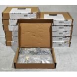 12x Boxes of 10x Amazon Basics satin nickel euro bar cabinet handles 5.88" - see desc.