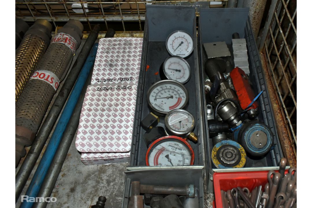 Workshop spares and consumables - pneumatic tools, pipes, split pins, bolts, gauges and padlocks - Image 4 of 8