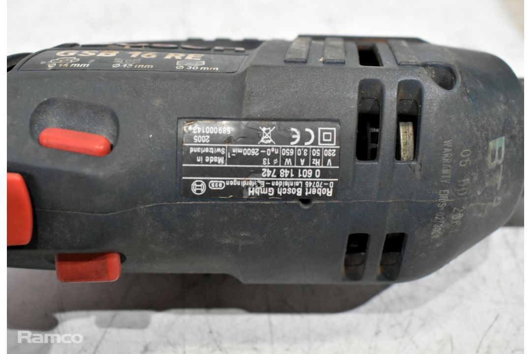6x electric corded drills with 3x cases - 5x Bosch and 1x Makita - see description - Image 12 of 31