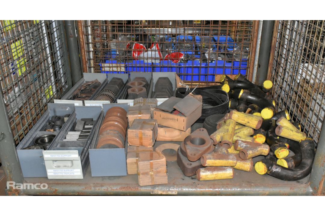 Workshop spares and consumables - nuts, Y pipe, pipe elbows and metal off cuts - approx 220kg - Image 1 of 8