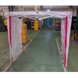 Zenith pop up canopy / gazebo with storage bag - L 1750 x W 950 x H 1800mm