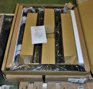 Peerless-AV black pull-out video wall mount brackets and black video wall plates - see desc for info