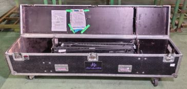 57x VDO Sceptron 10, 1000mm LED strips, mixed condition with wheeled flightcases