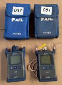 2x AFL optical power meter c/w case