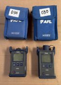 2x AFL optical power meter c/w case