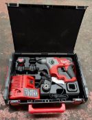 Milwaukee M12CH 12V hammer drill c/w carry case and charger