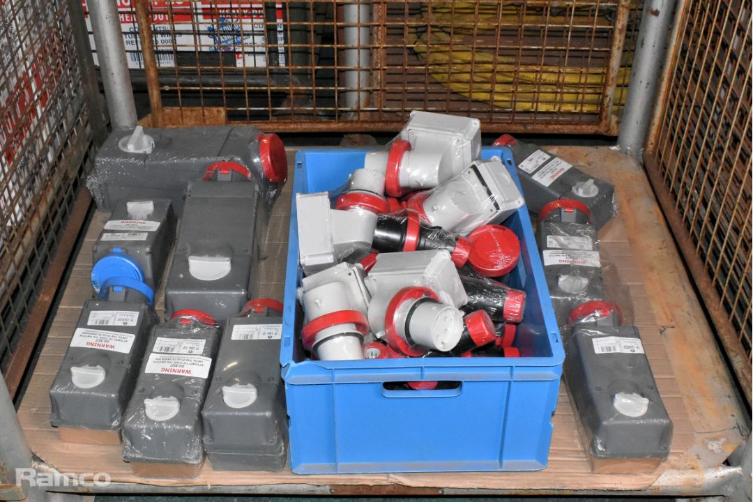 Various interlocked switch sockets - mixed voltages and sizes - Image 1 of 11