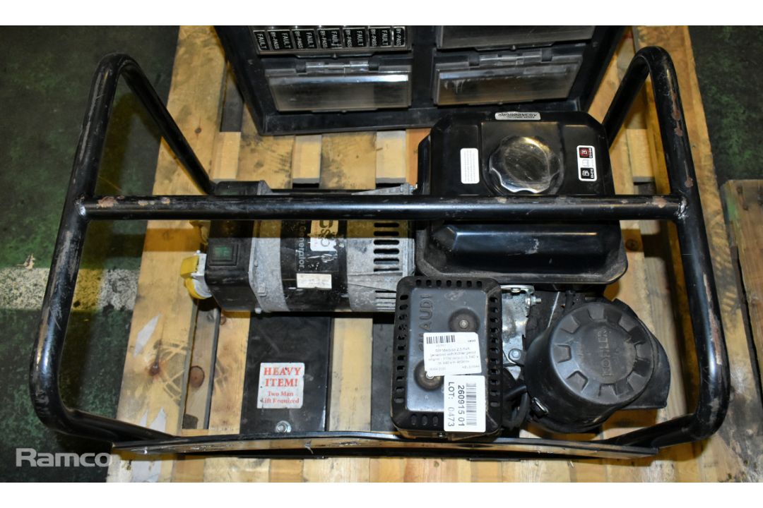 SIP Medusa 2.5 kVA generator with Kohler petrol engine - 110V output - L 640 x W 440 x H 460mm - Image 2 of 7