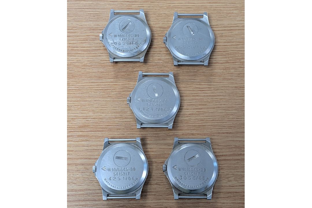 5x CWC W10-6645-99 British Army issue quartz wristwatches - 2006 - see desc. - Image 2 of 2
