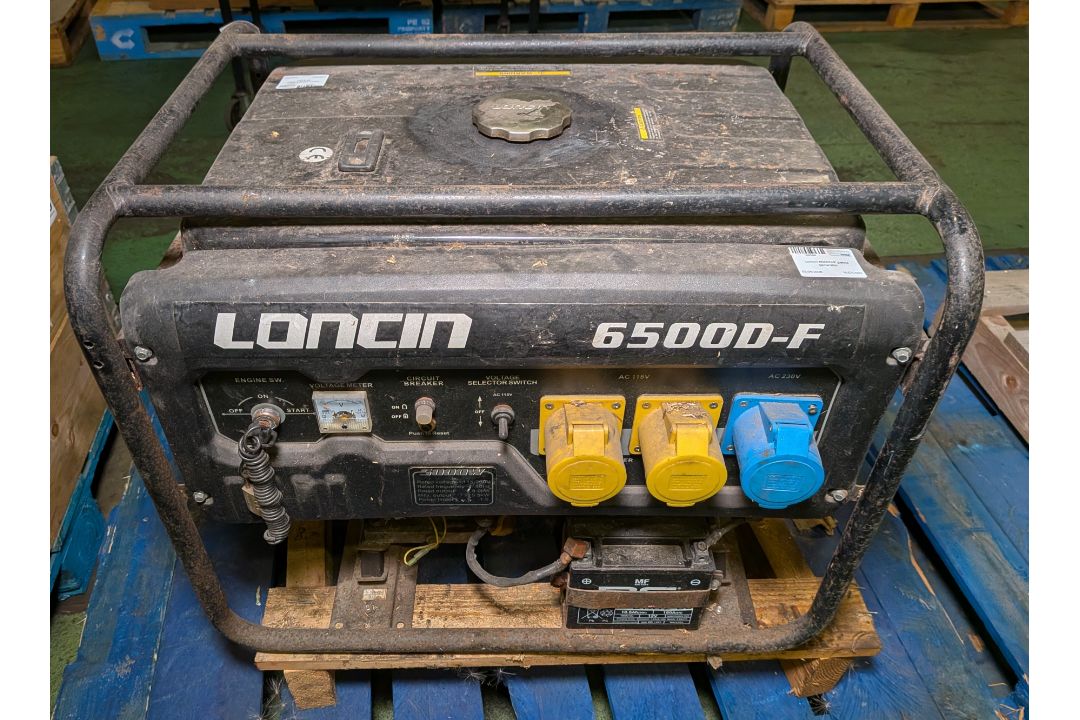 Loncin 6500D-F petrol generator - single phase - rated capacity: 6.25kVA - output: 5000W - Image 3 of 10