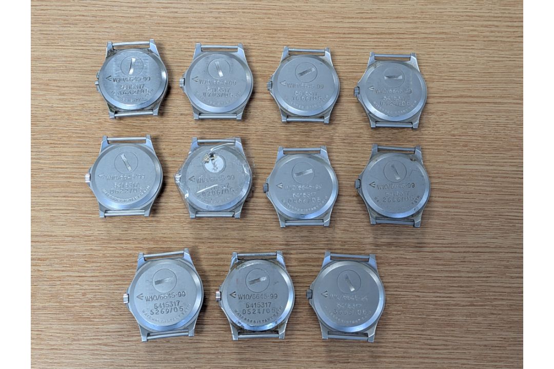 11x CWC W10-6645-99 British Army issue quartz wristwatches - 2005 - see desc. - Image 2 of 2