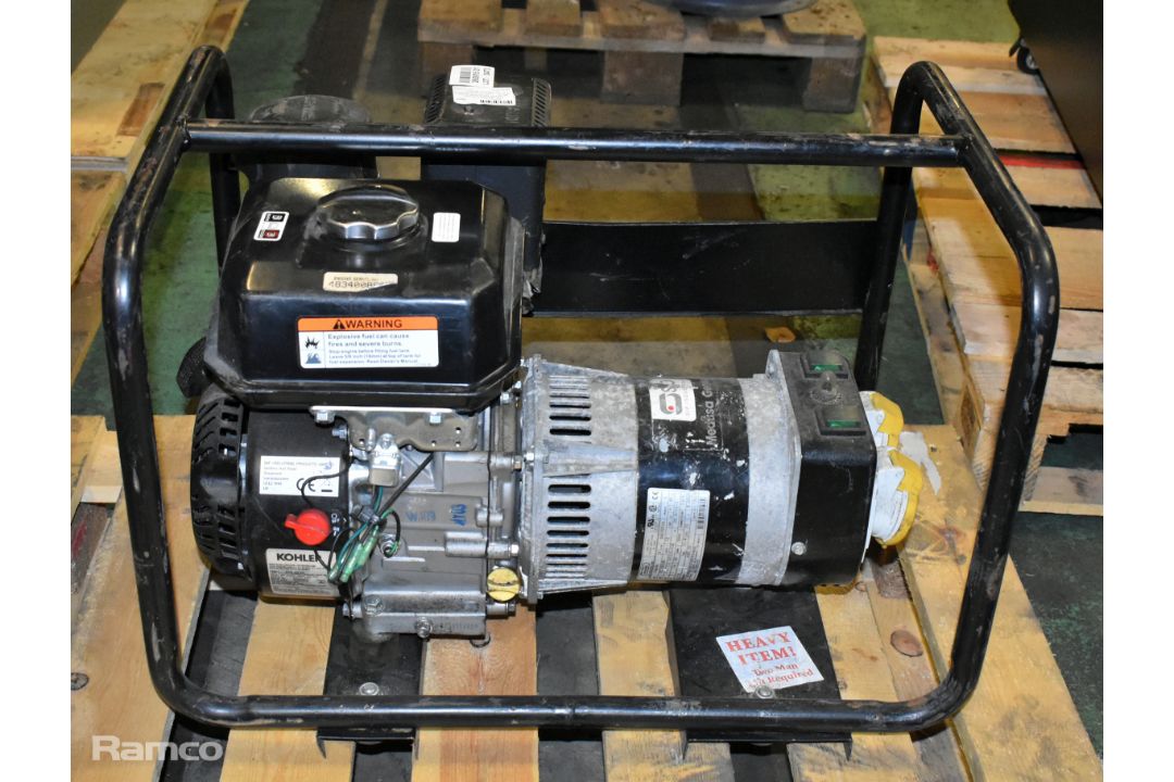 SIP Medusa 2.5 kVA generator with Kohler petrol engine - 110V output - L 640 x W 440 x H 460mm - Image 5 of 7