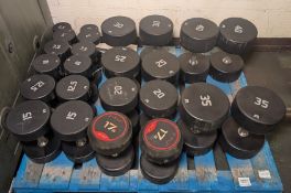 Apex urethane dumbbells - 2,5, 5, 7.5, 10, 12.5, 15, 20, 25, 30, 35, 40kg and Jordan 17.5kg