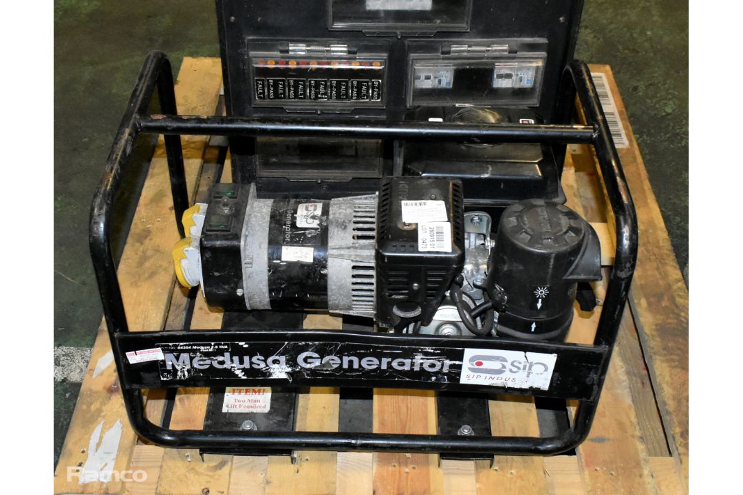 SIP Medusa 2.5 kVA generator with Kohler petrol engine - 110V output - L 640 x W 440 x H 460mm - Image 1 of 7