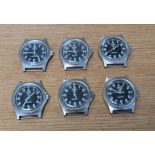 6x CWC W10-6645-99 British Army issue quartz wristwatches - 2005 - see desc.