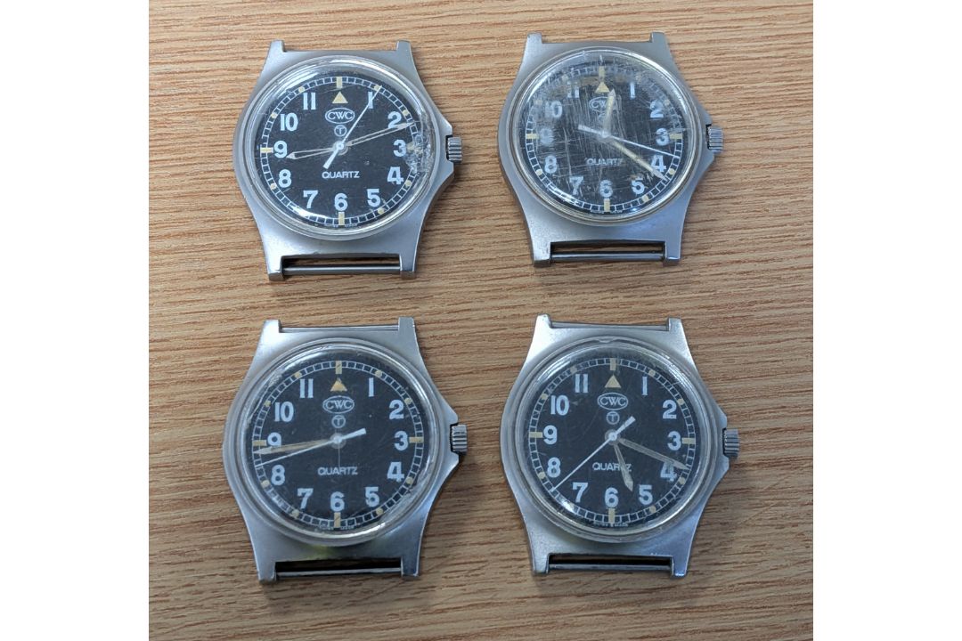 4x CWC W10-6645-99 British Army issue quartz wristwatches - 2006 - see desc. - Image 1 of 2