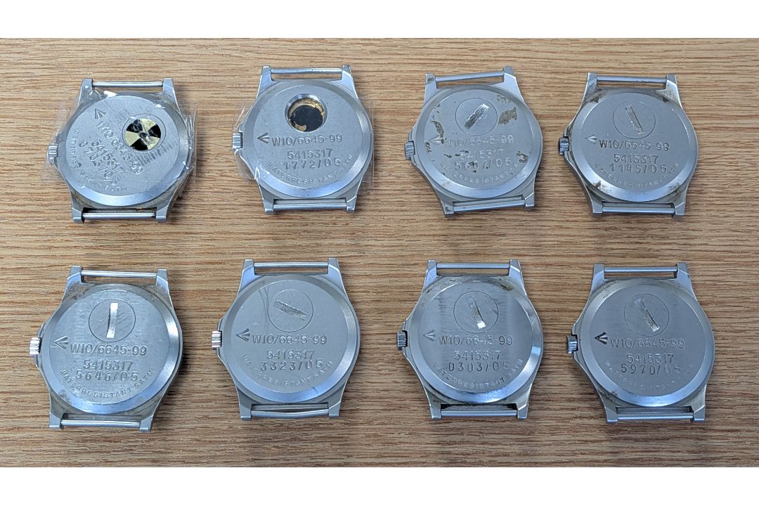 8x CWC W10-6645-99 British Army issue quartz wristwatches - 2005 - see desc. - Image 2 of 2
