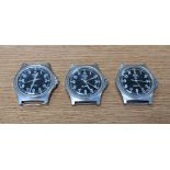 3x CWC W10-6645-99 British Army issue quartz wristwatches - 2005 - see desc.