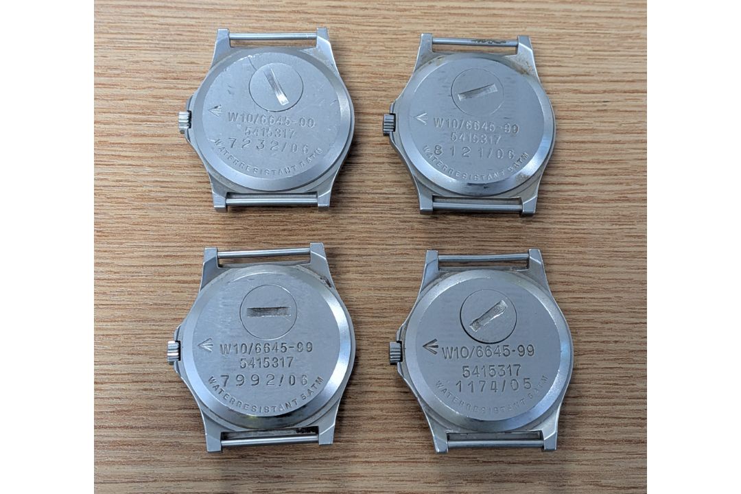 4x CWC W10-6645-99 British Army issue quartz wristwatches - 2006 - see desc. - Image 2 of 2