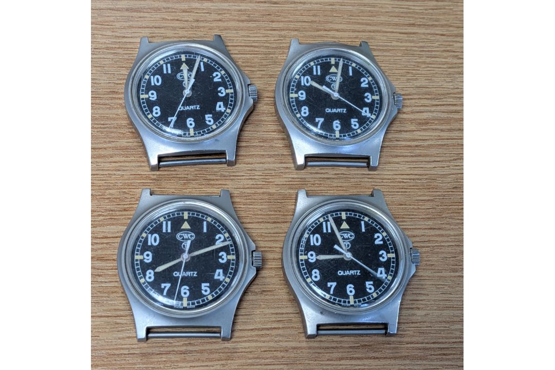 4x CWC W10-6645-99 British Army issue quartz wristwatches - 2005 - see desc. - Image 1 of 2