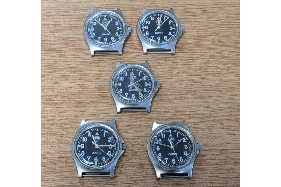 5x CWC W10-6645-99 British Army issue quartz wristwatches - 2006 - see desc. - Image 1 of 2