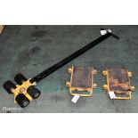 Yale LX-6F 3-part load moving skate system, front with handle and 2x rear skates, capacity : 3 tonne