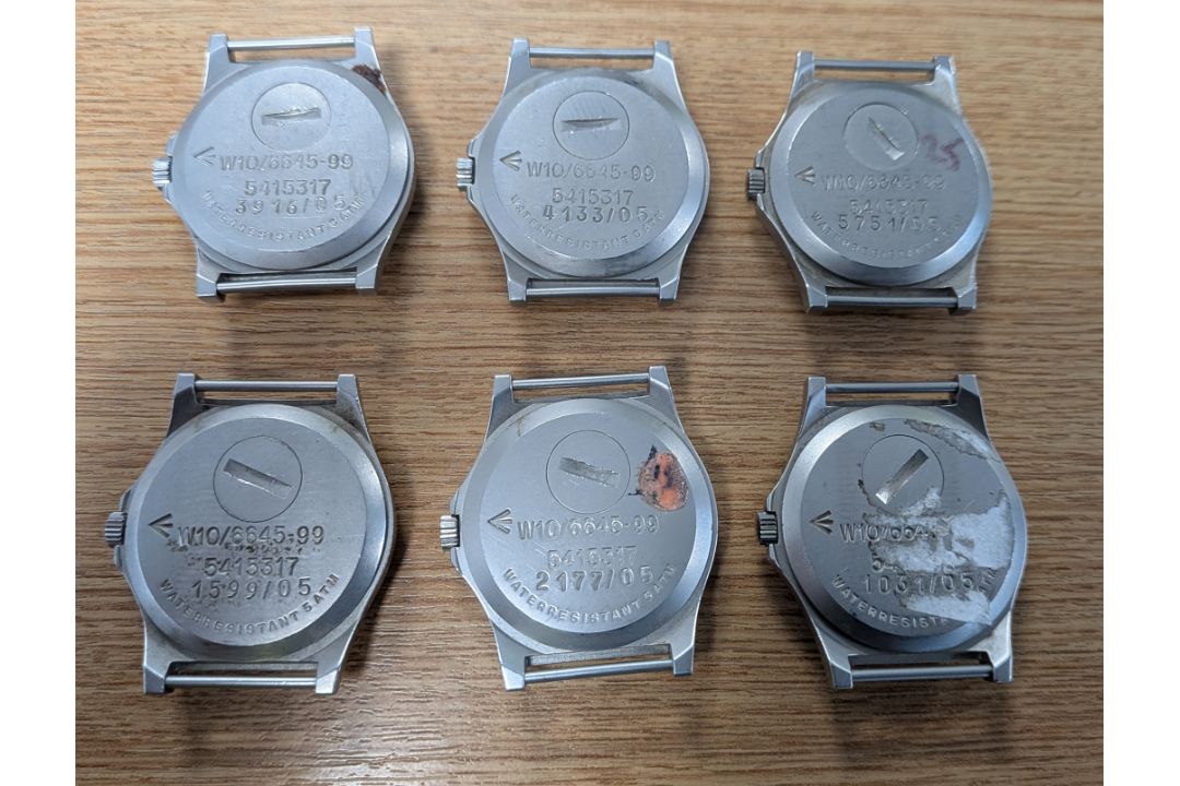 6x CWC W10-6645-99 British Army issue quartz wristwatches - 2005 - see desc. - Image 2 of 2
