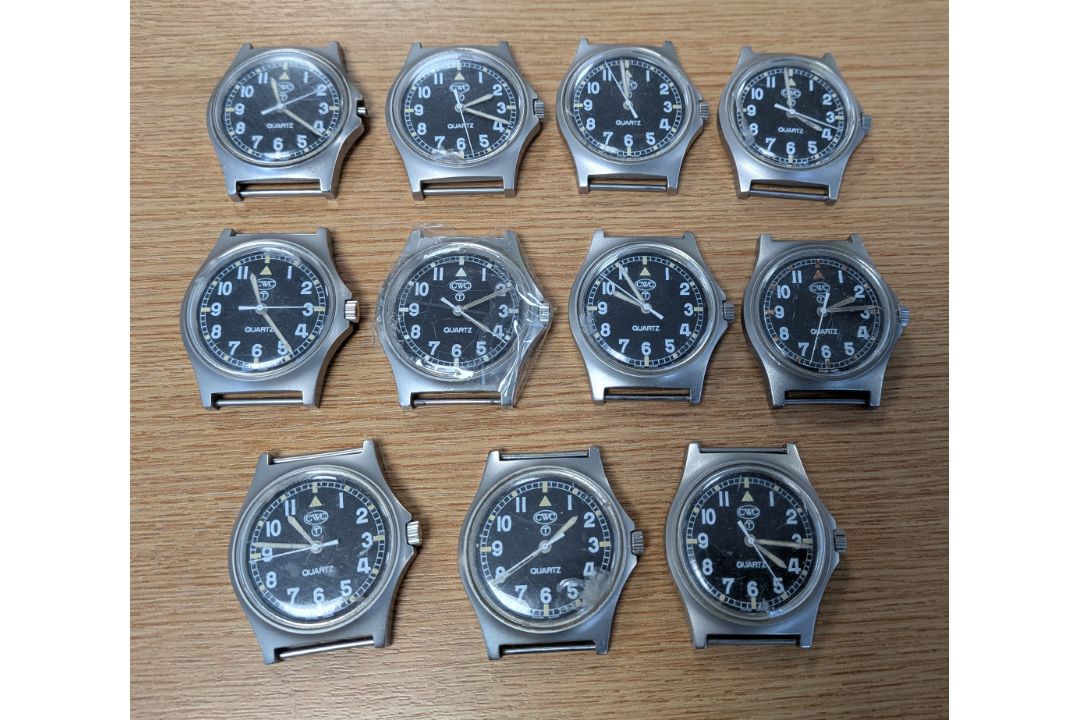 11x CWC W10-6645-99 British Army issue quartz wristwatches - 2005 - see desc. - Image 1 of 2