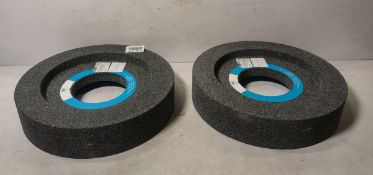 2x Tyrolit 34220528 surface grinder abrasive wheels - MEASUREMENTS ARE PER 1x WHEEL