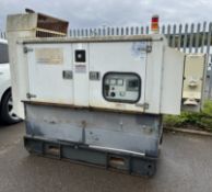 Scorpion Power Systems D166 66kVA diesel generator - running hours: 373 - full details in desc.