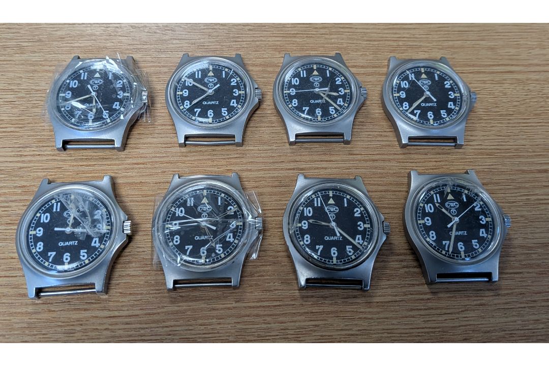8x CWC W10-6645-99 British Army issue quartz wristwatches - 2005 - see desc. - Image 1 of 2