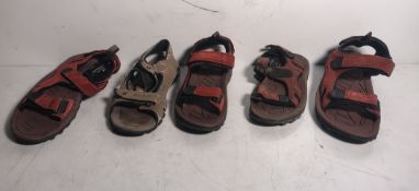 80x Unpaired Sandals- Mixed Sizes