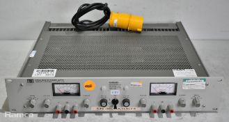 HP 6253A Dual DC power supply 0-20V 0-3A 115V - W 480 x D 395 x H 90mm