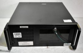 SuperLogics SL-4U-SBC-CL-IQ35-91-HA rackmount industrial PC system with key