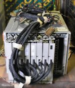Hewlett Packard 3235A switch/test unit with 8x HP 34509 32 channel relays - W 430 x D 700 x H 310mm