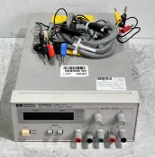 Hewlett Packard E3620A Dual output DC power supply 115V with test cables, 0-25V 0-1A