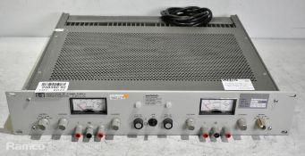 HP 6255A Dual DC power supply 0-40V 0-1.5A 115V - W 480 x D 395 x H 90mm
