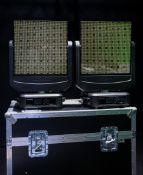 2x Ayrton MagicBurst moving lights in dual flight case - full details in description