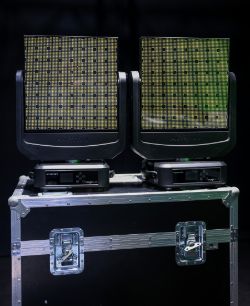 2x Ayrton MagicBurst moving lights in dual flight case - full details in description