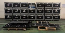 Absen A3 Pro LED video wall (120x panels) kit with accessories in flight cases