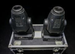 2x working Robe 600E moving spots supplied in a dual flight case - full details in description
