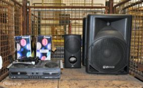 2x GTX speakers, LG subwoofer, 2x Prosound lights & Gemini CDM-3700G console