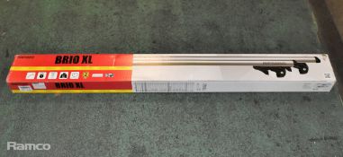 Menabo Brio XL roof bars for cars with open integrated rails - L 135cm