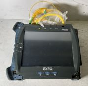 EXFO FTB-500 universal test system with FTB-5240 optical spectrum analyzer and cables