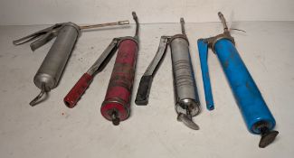 4x mixed make manual grease guns