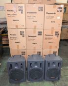 9x Panasonic RAMSA WS-AT200 12 inch moulded-resin loudspeaker in original packaging - see desc.