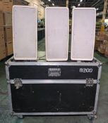 6x Panasonic RAMSA WS-B200 (60W) dual 8 inch moulded-resin 100V-line white loudspeakers