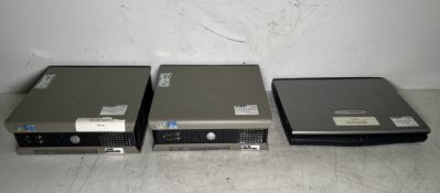 Compaq Presario 1200 (1214SR) 15 inch laptop, 2x Dell Optiplex SX280 PCs - see description