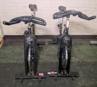Matrix IC2 spin bike with display & Matrix E series spin bike with display