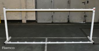 Heavy duty 11 slot barbell rack - W 2730 x D 515 x H 1070mm